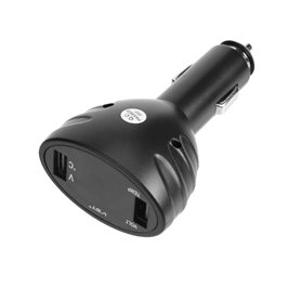 YIYIDA Alarme de voiture Connecter le klaxon allume - cigare 7 tons Klaxon de voiture Bleu et noir 135db Car Horn Amplificateur 