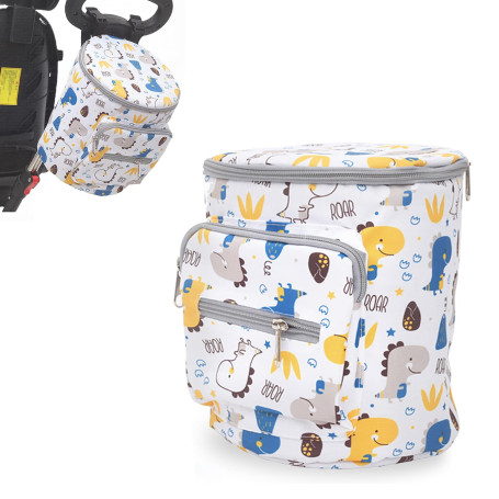 Sacoche de guidon pour enfant - Sac de vélo épais - Panier de guidon avec deux boucles en plastique - Accessoire de vélo pour fi