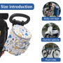 Sacoche de guidon pour enfant - Sac de vélo épais - Panier de guidon avec deux boucles en plastique - Accessoire de vélo pour fi
