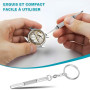 4 Pièces Tournevis Lunettes, Tournevis pour Lunettes 4 en 1 - Kit de Réparation Miniature pour Montures, Montres, Bijoux et Joue