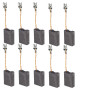 WANGCL Lot de 10 burch en carbone pour meuleuse d'angle électrique Bosch 180#20-180 - 6 x 16 x 22 mm