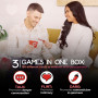Jeu Amusant et Romantique pour Couples – Talk Flirt Dare – Date Night Box – Cartes de Conversation et d'action pour Les Couples 