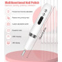Ponceuse pour Ongles électrique, Ponceuse 0ngle Sans fil à 3 Vitesses avec Base Rechargeable, Polissoir a Ongle et Pédicure Port