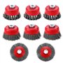 8 Pièces Brosse Métallique pour Perceuse Meuleuse D'angle