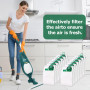 Lot de 12 sacs d'aspirateur VK140 - 5 couches de filtration - Auto-scellants - Anti-allergies - Avec 2 filtres + 12 parfums + 1 