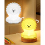 Veilleuse Bébé,Enfant Lion Lampe,9 Couleurs LED Veilleuse,Veilleuses Enfant Rechargeable,Tactile Lumiere Dimmable,Silicone Lampe