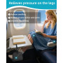 Repose-pied pour avion,Hamac repose-pieds réglable pour avion,Travel Foot Hommock avec mousse à mémoire de forme,Idéal pour repo