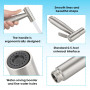 Raisand Kit Douchette Wc,Mitigeur Wc Douchette,Pulvérisateur de Bidet à Main,Vaporisateur de Toilette Douchette à Main Bidet en