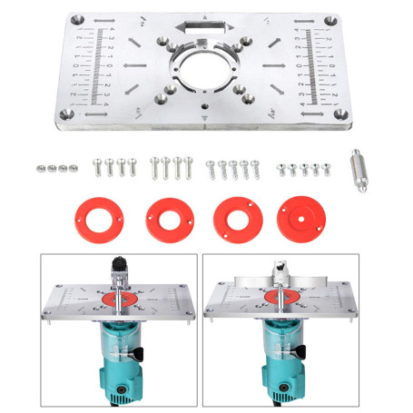 Plaque D'insertion en Aluminium de Table de Toupie en Aluminium