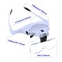 Sinzau Lunettes loupe bandeau avec lumière LED, pour lecture mains libres, artisanat de bijoutier, réparation de montres, loisir