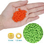 EuTengHao Lot de 4027 petites perles en verre pour fabrication de bracelets avec cordon coloré 4 mm