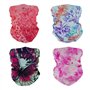 SMEHCF 4 bandeau multifonctionnel Bandana cagoule demi-couverture masque écharpe de cou pour moto vélo randonnée pêche