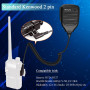 Retevis Talkie Walkie Micro Haut-Parleur Portable Talkie Walkie Speak Mic Compatible avec Baofeng UV-5R BF-888S BF-88E Talkies W