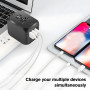 Carehabi Adaptateur Prise Universelle 25W,Adaptateur de Prise International avec 2 USB et 2 USB C,Adaptateur Prise Universelle p