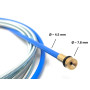 ELCAN Pack d'une tête pour torche 15ak et guide fil bleu de 4 mètres pour fil 0.6-1.0mm pour torche mig mag. Consommables et acc
