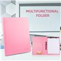 FOCCTS 9Pcs Organiseur Planificateur de Bureau Journal A5, 6 Anneaux, 135 Feuilles Remplacé,Onglets de Billets, Diviseurs, Couve