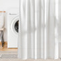 Rideau Douche,Rideaux de Douche en Tissu Textile Polyester résistant,à la moisissure imperméable Lavable Rideau de Salle de Bain