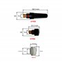 ELCAN Consommables et accessoires professionnels pour torche de soudage TIG série WP 17 18 26 avec buses en céramique, buses, co