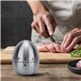 Minuterie de cuisine mécanique en acier inoxydable en forme d'oeuf Jusqu'à 60 minutes pour faire bouillir des œufs et plus - Cui