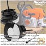 Hicello 1 Bouchon d'Essence et 1 Bouchon d'huile compatibles pour Stihl Tronçonneuses MS171 MS181 MS192 MS200 MS210 MS211 MS230 