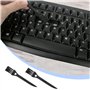 Kit de Nettoyage de Clavier Amortisseur de Clavier à Joint Torique Extracteur de Capuchon de Clavier Brosse de Nettoyage pour Cl