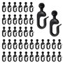 FuxFuis 50 PCS Crochets de Rideau en Plastique