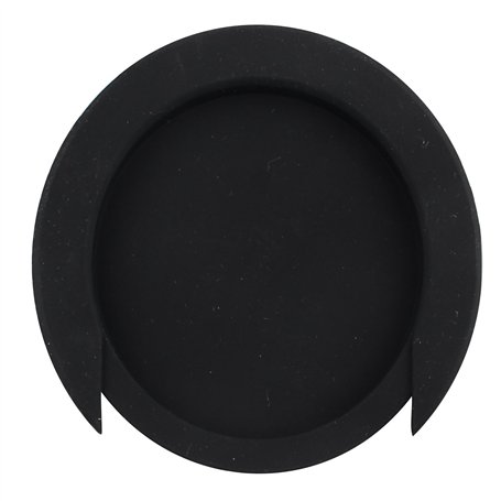 Futheda Coque en caoutchouc pour rosace de guitare électro-acoustique Noir 85 mm
