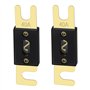 Heschen ANL Lot de 2 fusibles ANL-40 40 A pour système audio de voiture Doré et noir