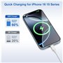 60W Cable Chargeur iPhone 15 16e Câble Type C Charge Rapide Cable Type C Cordon USBC ver