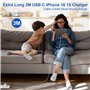 iPhone 15 16 Câble USB C vers USB C 3M, 60W Cable Chargeur iPhone 15 16e Câble Type C Charge Rapide Cable Type C Cordon USBC ver