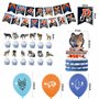 Deco Anniversaire Loup Anniversaire Décorations Loup Ballons Anniversaire Loup Décorations Gâteaux Wolf Bannière Anniversaire Wo