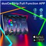 Ruban LED 20m, Bande Led Chambre 5050 RGB Led Ruban Lumineuse Flexible Multicolore avec Bluetooth APP Télécommande 24 Touches av