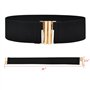 DUOXIN Lot de 3 Ceintures Extensible pour Femme, Ceintures de Taille Emboîtement Large Élastique Sangle Rétro Ceinture Elastique
