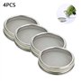 Merrday Lot de 4 grands couvercles en acier inoxydable avec bonne aération pour germination de graines biologiques dans votre cu
