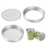 Merrday Lot de 4 grands couvercles en acier inoxydable avec bonne aération pour germination de graines biologiques dans votre cu