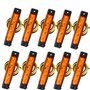 Futheda Lot de 10 Feux de Position latéraux LED de 12 V 6 SMD - Feux de Position Avant et arrière pour remorque
