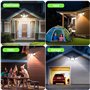 FOMYHEARD Lampe Solaire Exterieur Detecteur de Mouvement, 229 LEDs Lumiere Solaire Exterieur avec Télécommande, Tête Pivotante E