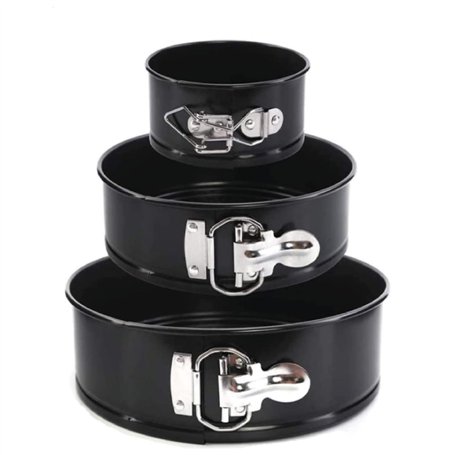 ProjectFont Moule à gâteau avec fermeture éclair pour gâteaux - 3 tailles (23 cm - 18 cm - 11 cm) - Moule à gâteaux antiadhésif