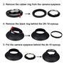 Œilleton DK-19 pour appareil photo Nikon D810 D810A D800 D800E D700 F6 D5 Remplace Nikon DK-19 (lot de 2)