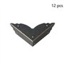 Tonquu Lot de 12 Protections d'angle Vintage - Style Antique - en métal - pour décorer Les Bords de Meubles - pour Table ou Coff
