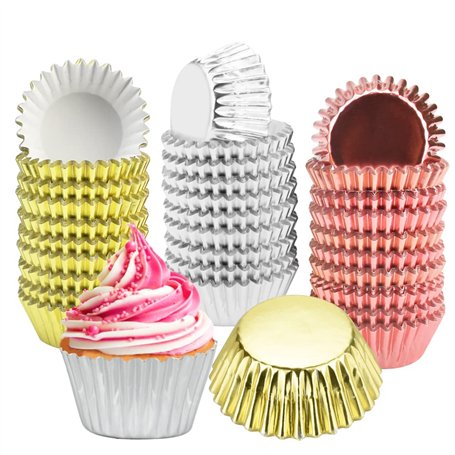 BUENTYA 600 PCS Mini Caissettes à Muffins Moule à Cupcakes Feuille d'Aluminium pour Truffes de Chocolat