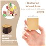 BUENTYA 12 PCS Blocs de Sculpture en Tilleul Naturel Blocs de Bois Brut Carré Cube en Bois Bricolage Lisse et Légèr Loisirs Créa