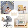 JAONLD Suspendu Organisateur de Couches Rangement Suspendu Lit Bebe, Organisateur Bebe Organiseur de Suspendu pour Bébé pour d'e