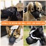VGECEE Muselière Chien Réglable Évite de Manger/Mordre, Musèlieres Anti Aboiement Petite Taille, Muselière Chien Long Museau Res