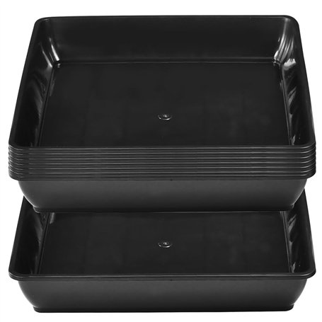 VGECEE Lot de 8 Soucoupes Carrées en Plastique