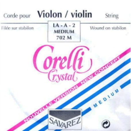Cordes Corelli Violon Crystal La Nylon/Alu. filé; Medium