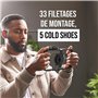 RØDE Phone Cage - Cage de Cinéma Mobile Magnétique Røde avec Filetages de 1/4 Pouce et 3/8 Pouce, ainsi que des Emplacements pou