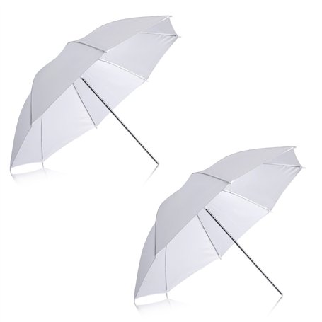 Neewer® Lot de 2 parapluies Souples translucides Blancs de 84 cm pour Prise de Vue en Studio Photo et vidéo