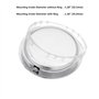 Shoppewatch Mini Horloge Insert à Mouvement à Quartz Rond 1 7/16 (35 mm) Miniature Horloge s'adapter à Cadran Blanc Argenté Cadr