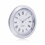 Shoppewatch Mini Horloge Insert à Mouvement à Quartz Rond 1 7/16 (35 mm) Miniature Horloge s'adapter à Cadran Blanc Argenté Cadr